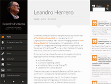 Tablet Screenshot of leandroherrero.com